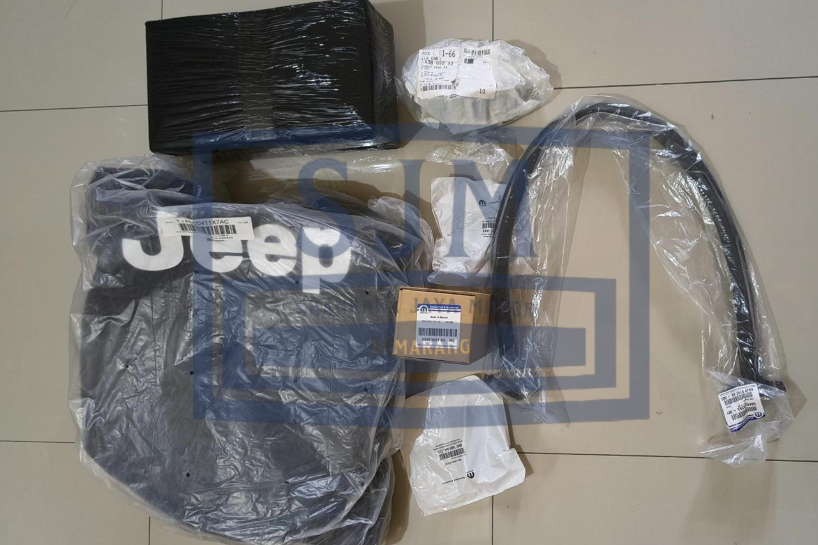 Just Arrived: Power Steer Pump, Latch Swing Gate, Cover Hinge Left and Right, Module Park Assist, Seal Liftglass Lower, and Tire Cover