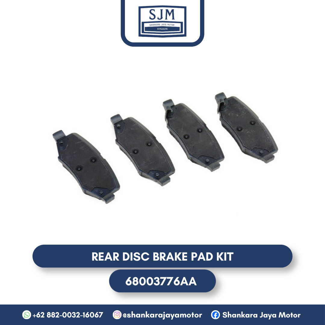 68003776AA Rear Disc Brake Pad Kit