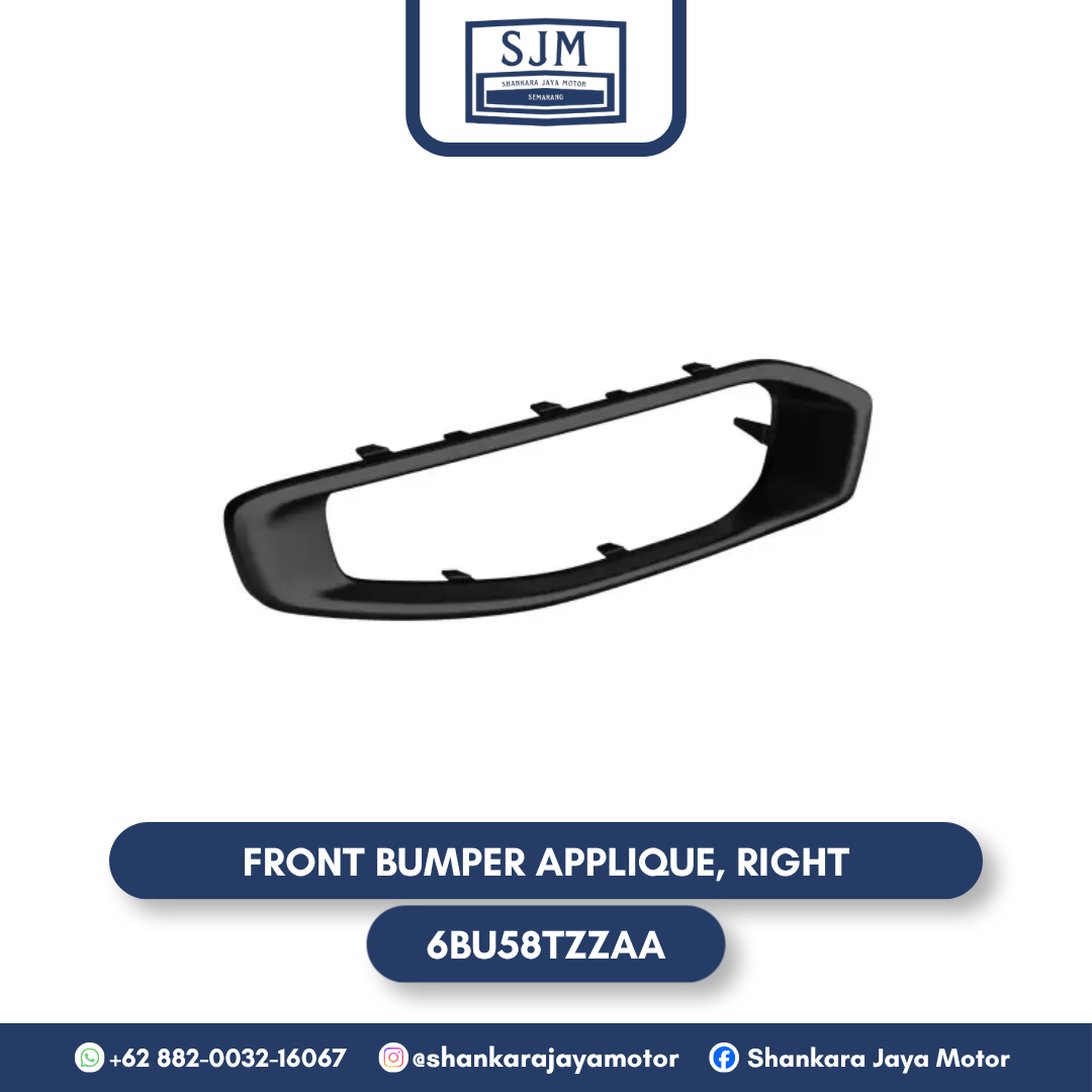 6BU58TZZAA Front Bumper Applique, Right