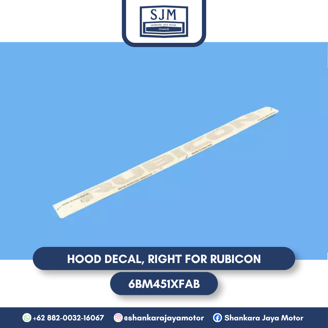 6BM451XFAB Hood Decal, Right for Rubicon